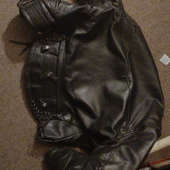 California highway patrolmens leather jacket